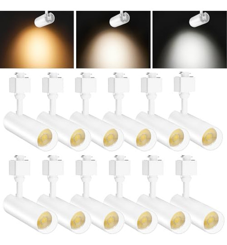 Paquete De 12 Cabezales De Iluminación Led Regulables De 10