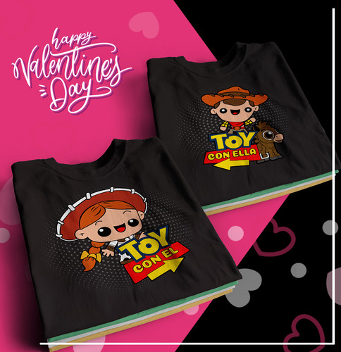 Diseños Duos Parejas San Valentín - Vectores Digitales