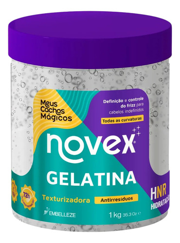 Gelatina Texturizadora Antiressiduos Definicao Novex 1kg