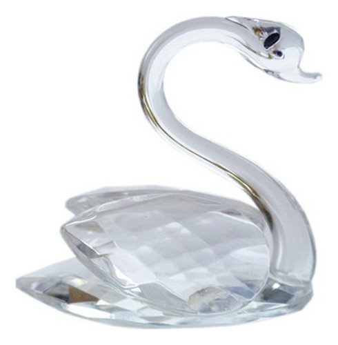 Romantic Clear Crystal Rhinestone Swan En Caja De Embalaje