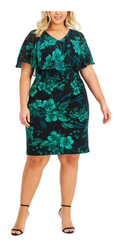 Vestido Estampado Marca Connected Talla 18w