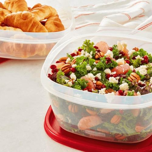 Contenedor Almacenamiento Alimentos 14 Tazas Rojo 2 Unidades