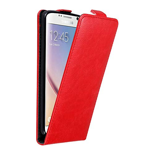 Caso Cadorabo Compatible Con Samsung Galaxy S6 En Apple Red