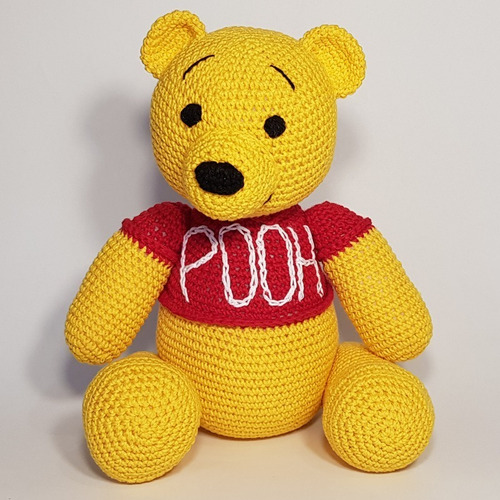 Winnie Pooh - Muñeco Apego Crochet Amigurumi