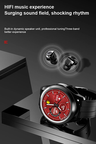 Reloj Deportivo Smart Watch Tws Audífono 2 En 1 Audífono
