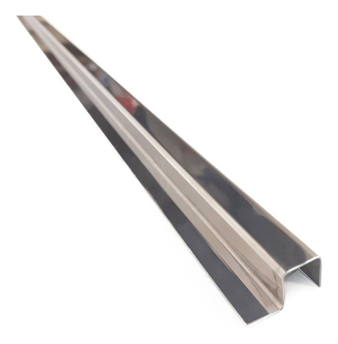 Imagen 4 de 6 de Listel Guarda X 1 Mts C/ala Dhinox Acero Inoxidable