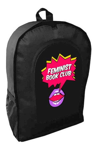 Mochila Negra Ni Una Menos Adulto / Escolar A1