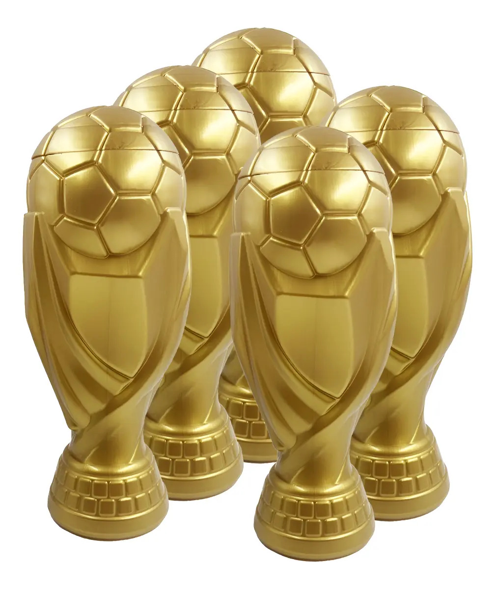 Trofeo Alcancía Copa Mundial Oro 12 Piezas