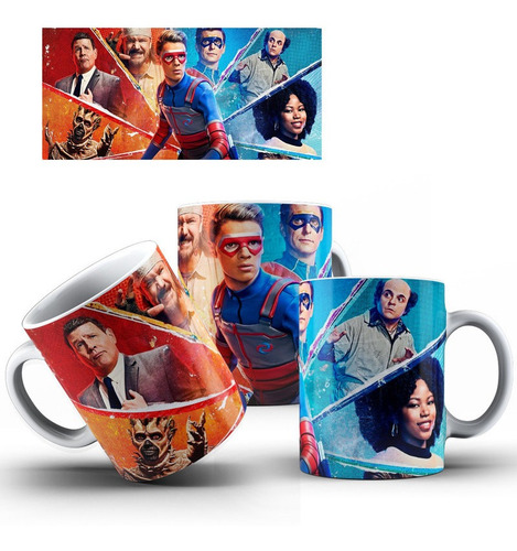 Caneca Tema Henry Danger + Caixinha Opção 01