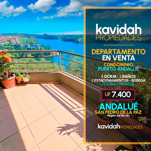 4d/3b/2e Exclusivo Depto En Andalué, San Pedro De La Paz