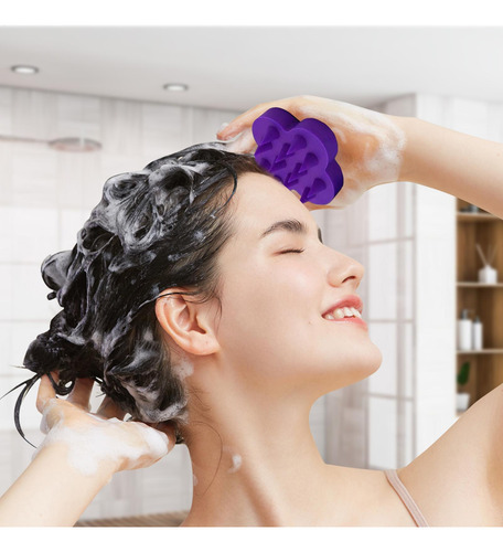 Scalp Brush Shower Silicone Bristles Soft Shampoo Brush Stre