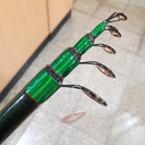Caña De Pescar Telescopica Pejerrey Masterfish Msignature450 Negro - 4.5m X 320g - Acción Rápida Con Resistencia De 30-60 Gramos Para Señuelo De 60g