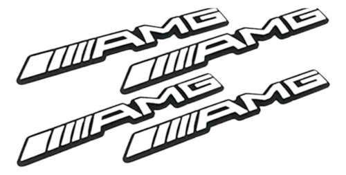 Emblemas Amg 4 Para Bocinas Volante Tablero Puertas
