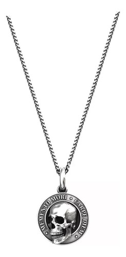 Dije Collar Craneo Acero Inoxidable Hombre Estilo Vintage