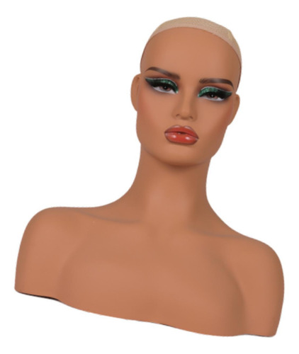 Feminino Careca Manequim Cabeça Peruca Suporte