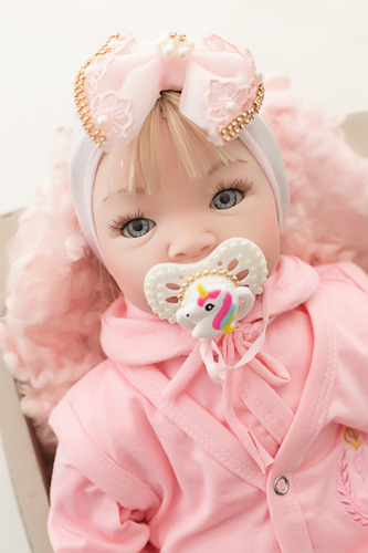 Tipo Boneca Bebê Baby Real Reborn Realista 16 Itens+ Brinde