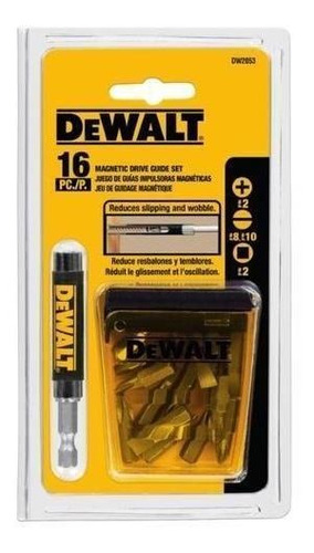 Jogo 16 Pontas Parafusar C/ Guia Dw2053 Dewalt