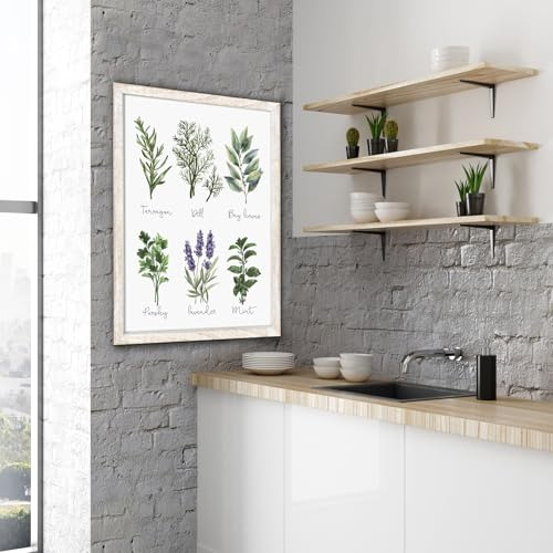 Conjunto De Arte De Pared De Hierbas Y Especias De 2 Piezas,