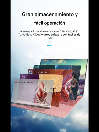 Intel N4000 8gb 256gb 14.1 Pulgadas De Laptop De Estudiantes Rosa