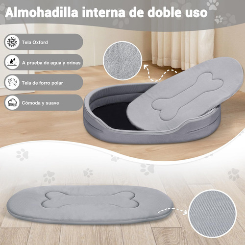 Cama Para Perro Grande Y Mediano, Cama De Perro Lavable Y