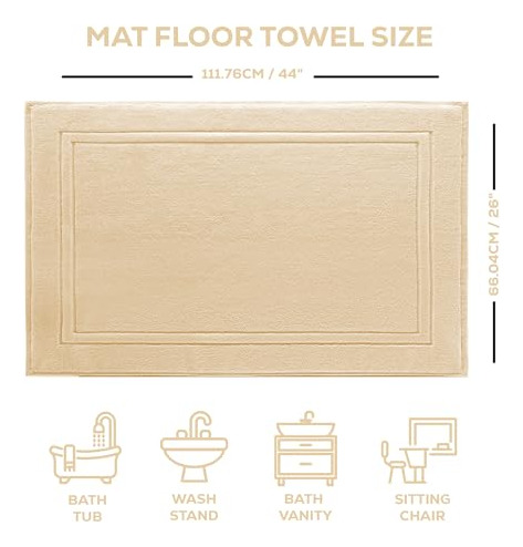 Toalla De Baño Para Piso De Algodón Suave Y Absorbente 112 X