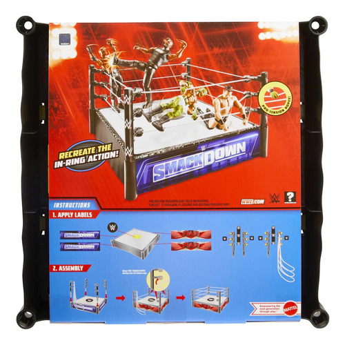 Anel Playset Mattel Wwe Superstar Com Tapete Com Mola