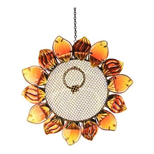 Wild Bird Feeders 14  Metal Sunflower Outdoor Bird Bree...