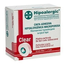 Hipoalergic Clear 2,50 Cm X 9 Mt Caja X 12 Rollos