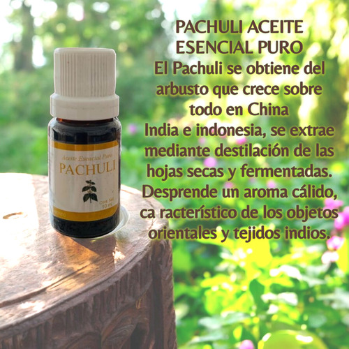 Aceite Esencial Puro Pachuli 10ml Davida 100% Natural