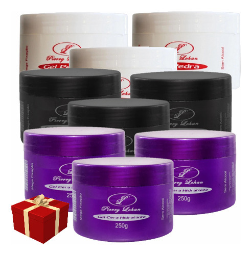 Gel Pierry Lohan 250g 3 Cera 3 Pedra 3 Cola Pierry Lohan 250