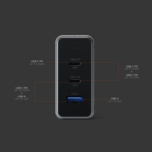 Cargador De Escritorio Viaje Notebook Celular 100w Satechi