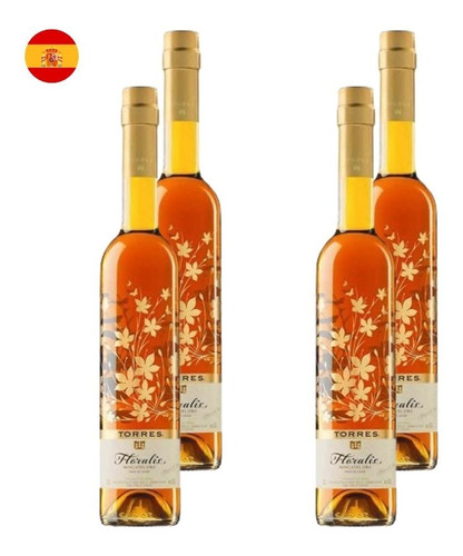 Kit 4 Vinhos Torres Floralis Moscatel Oro Bco Espanha 500ml