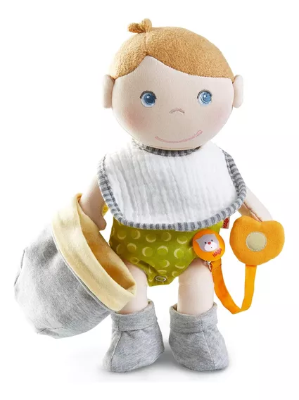 Haba Baby Doll Maxime - Compresero Suave Con Accesorios (lav