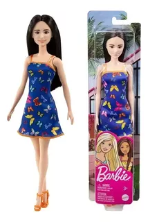 Boneca Barbie Fashion Vestido Azul Original Mattel