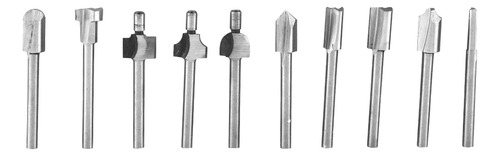 10pcs/set De 1/8 Pulgada De Vástago De Alta Velocidad De