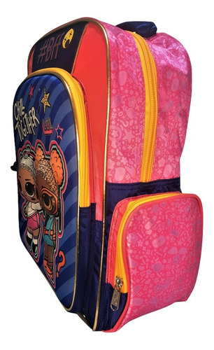 Mochila Lol Primaria 3d Color Rosa