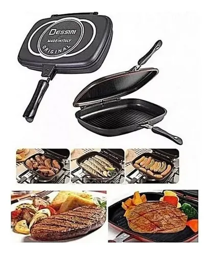 comprar Sartén Doble Parrilla 36 Cms Antiadherente Dessini Italiana