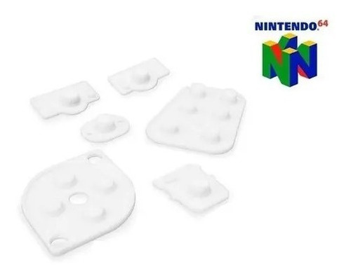 Kit Borrachas Condutivas Controle Nintendo 64 Borrachinhas S