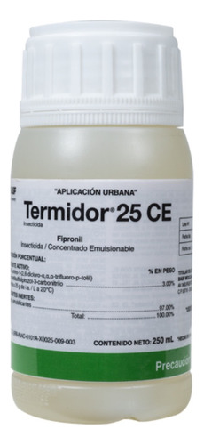 Termidor 25 Ce Insecticida Mata Hormigas Fipronil 250 Ml