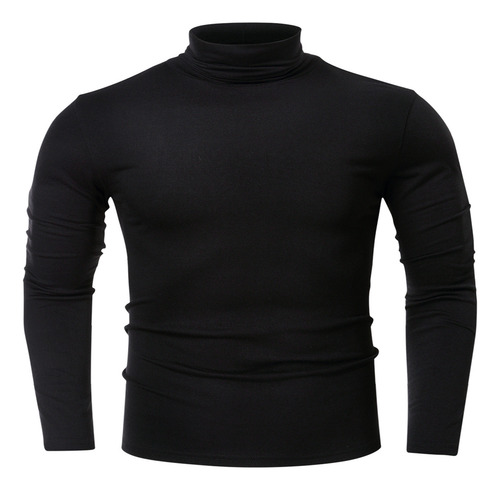 Camiseta De Manga Larga Con Cuello Alto Y Cuello Alto Para H