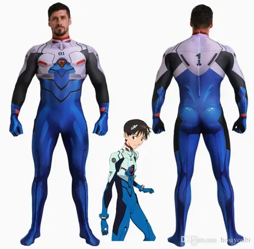 Disfraz Evangelion Cosplay Shinji Ikari Para Hombre Eva 01