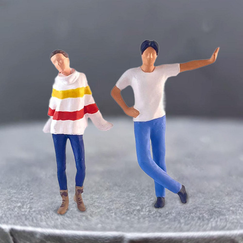 2x Figuras De Personas 1/64, Mini Figuras De Estudiantes,