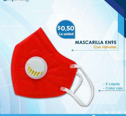 Mascarillas Kn95 Rojo