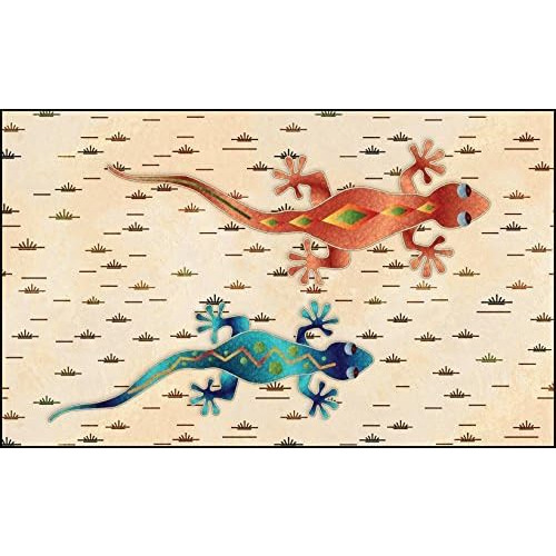 Tapete De Puerta De Lagartijas Geckos 800191, 18x30 Pul...