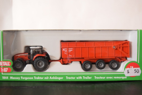 Tractor Massey Ferguson 8480 Rojo C/trai N1844 Siku 1/87