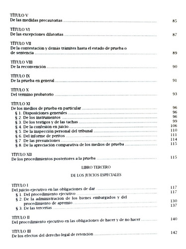 Código De Procedimiento Civil República Chile 2001 / Derecho (Usado)