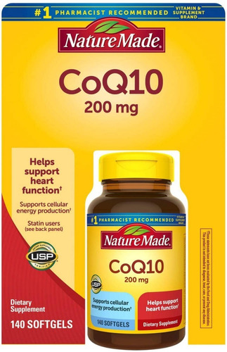 Nature Made Coq10 200mg 140 Softgels  (usa)