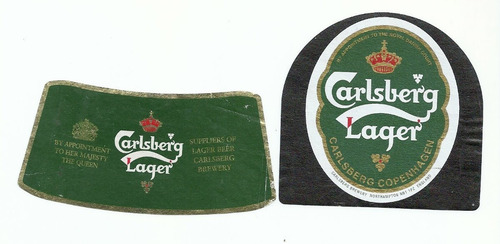 Rótulo Antigo Carlsberg Lager - Ab2
