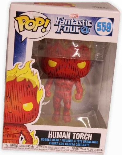 Funko Pop Human Torch #559. Marvel (4 Fantásticos)