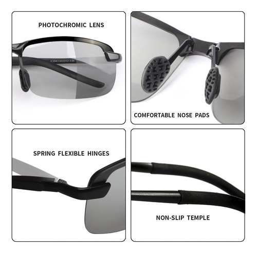 2piezas Gafas De Sol Polarizadas Que Cambian De Color